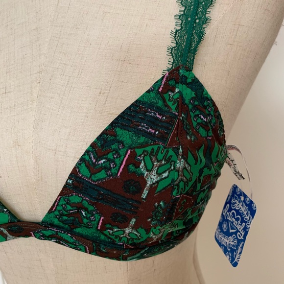 Free People Hazel Bralette in Green - Picture 6 of 7